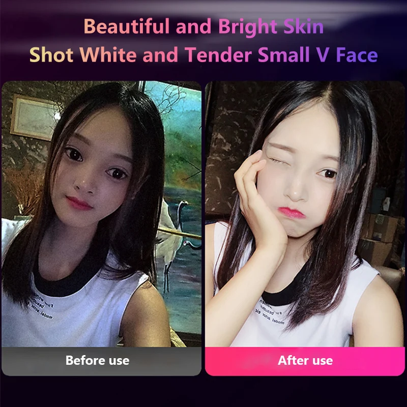 

LED Selfie Ring Light For Iphone Supplementary Lighting Selfie Enhancing Fill Light For Live Video Camera Mobile Phone Dropship