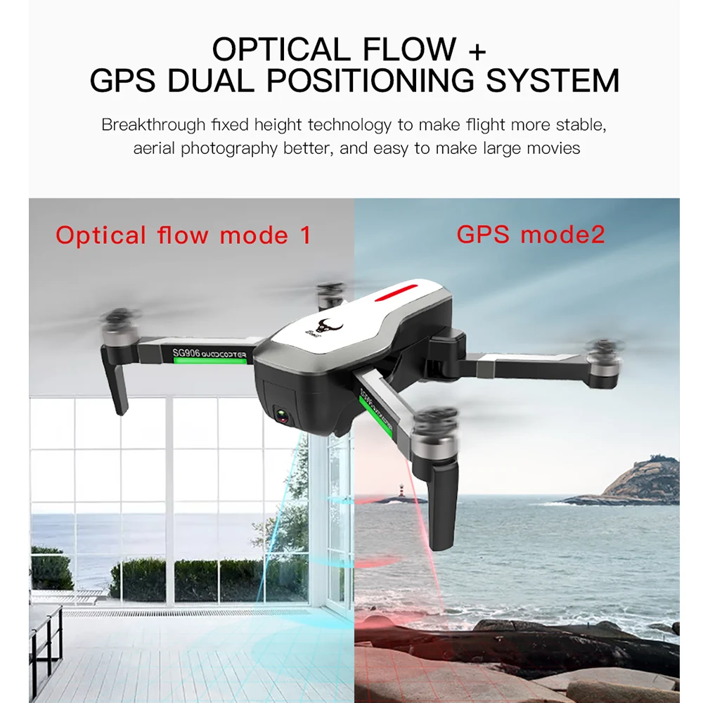 

SG906 GPS Brushless 4K Drone with Camera Handbag 5G Wifi FPV Foldable Optical Flow Positioning Altitude Hold RC Quadcopter Drone