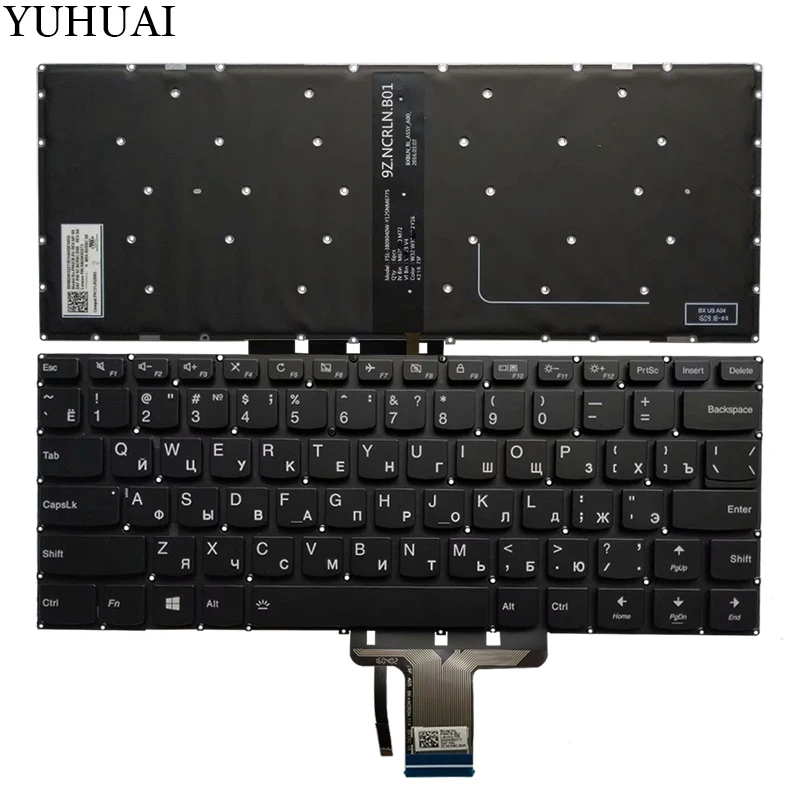 Новая русская клавиатура для lenovo YOGA 510-14 510-14AST 510-14IKB 510-14ISK RU Клавиатура для ноутбука с подсветкой