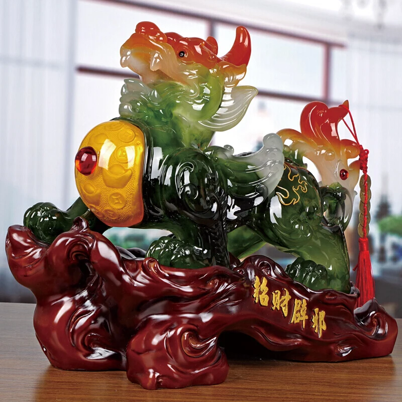 Günstig Ornament 2021 Home Shop Unternehmen Talisman Bringen Reichtum Geld GUTE LUCK ZHAO CAI MÄNNLICHEN Drachen PI XIU FENG SHUI Talisman Statue