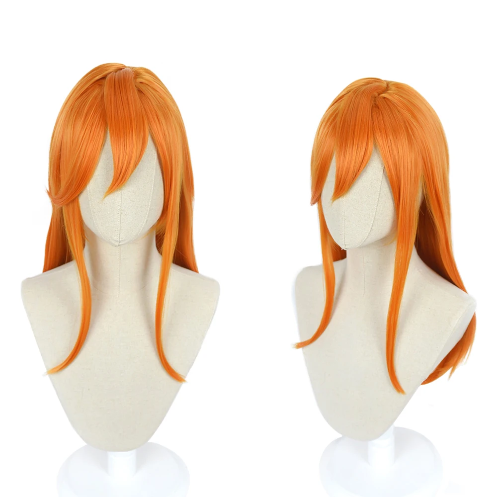 

LoveLive! Superstar!! Liella! Shibuya Kanon Cosplay Wig Orange Long Straight Hair Heat Resistant Fiber Role Play Wig + Wig Cap