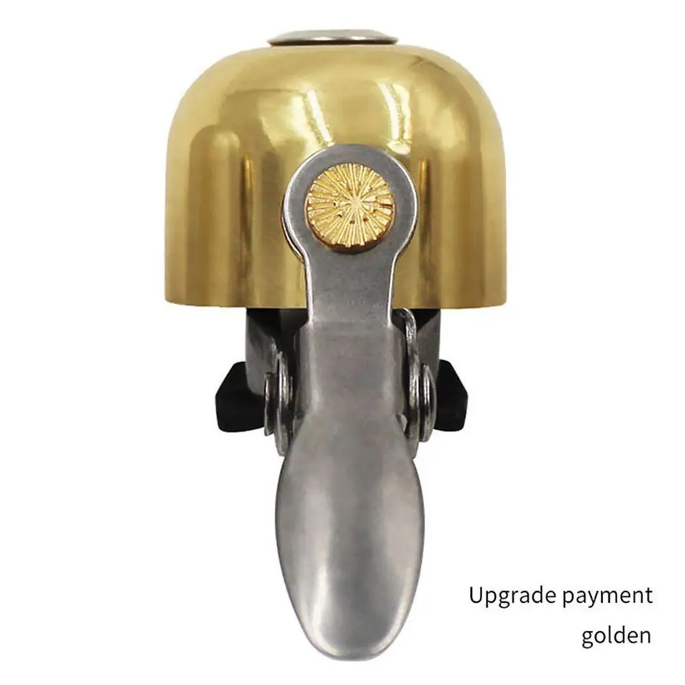 gold Upgrade Велосипедный звонок складной велосипед Ретро звонок для горного велосипеда Рог Аксессуары для велосипеда велосипедный Звонок - Цвет: gold Upgrade