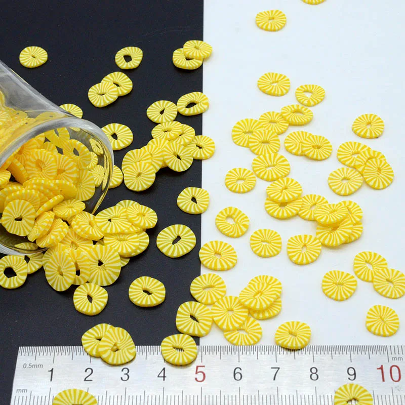 100 г/лот Полимерная глина оранжевая полировальная Милая конфетти для рукоделия