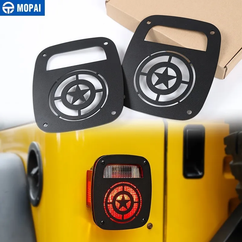 MOPAI колпаки лампы для Jeep Wrangler 1997-2006 Автомобильный задний светильник крышка