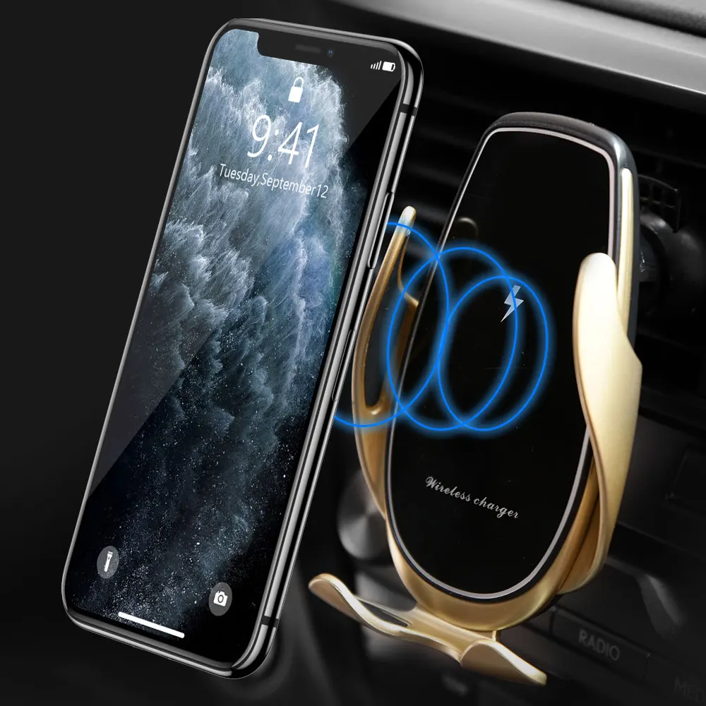 Беспроводное зарядное устройство FLOVEME V3A для iPhone XR X XS 11 Pro Max GPS навигация|Подставки