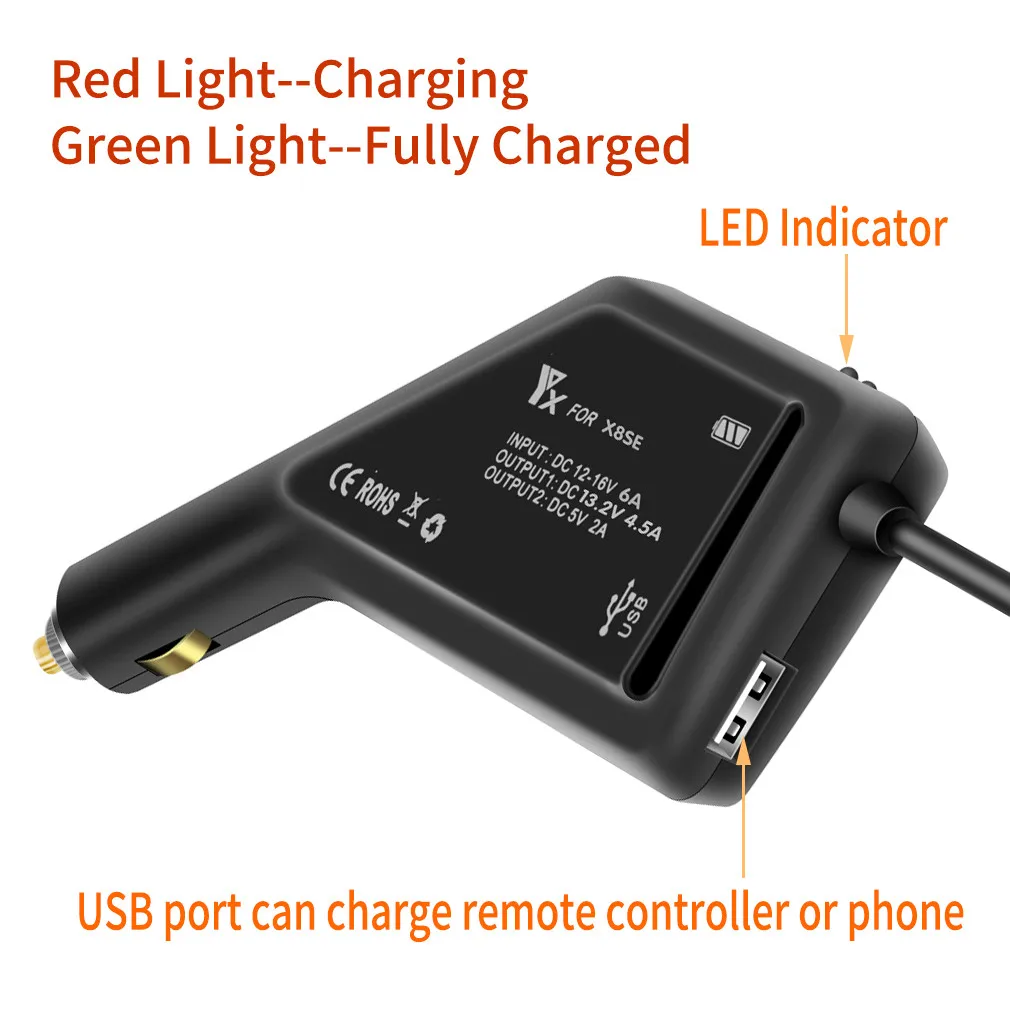 2/3 в 1 USB Автомобильное зарядное устройство с пультом дистанционного управления зарядное устройство для XIAOMI FIMI X8 SE Дрон Квадрокоптер детские игрушки Новинка