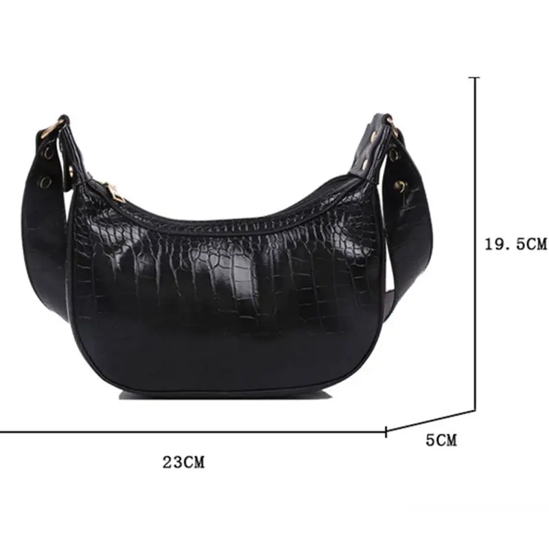 

Stone Pattern Retro PU Leather Crossbody Bags For Women Small Messenger Bag Female Casual Shoulder Handbags Travel