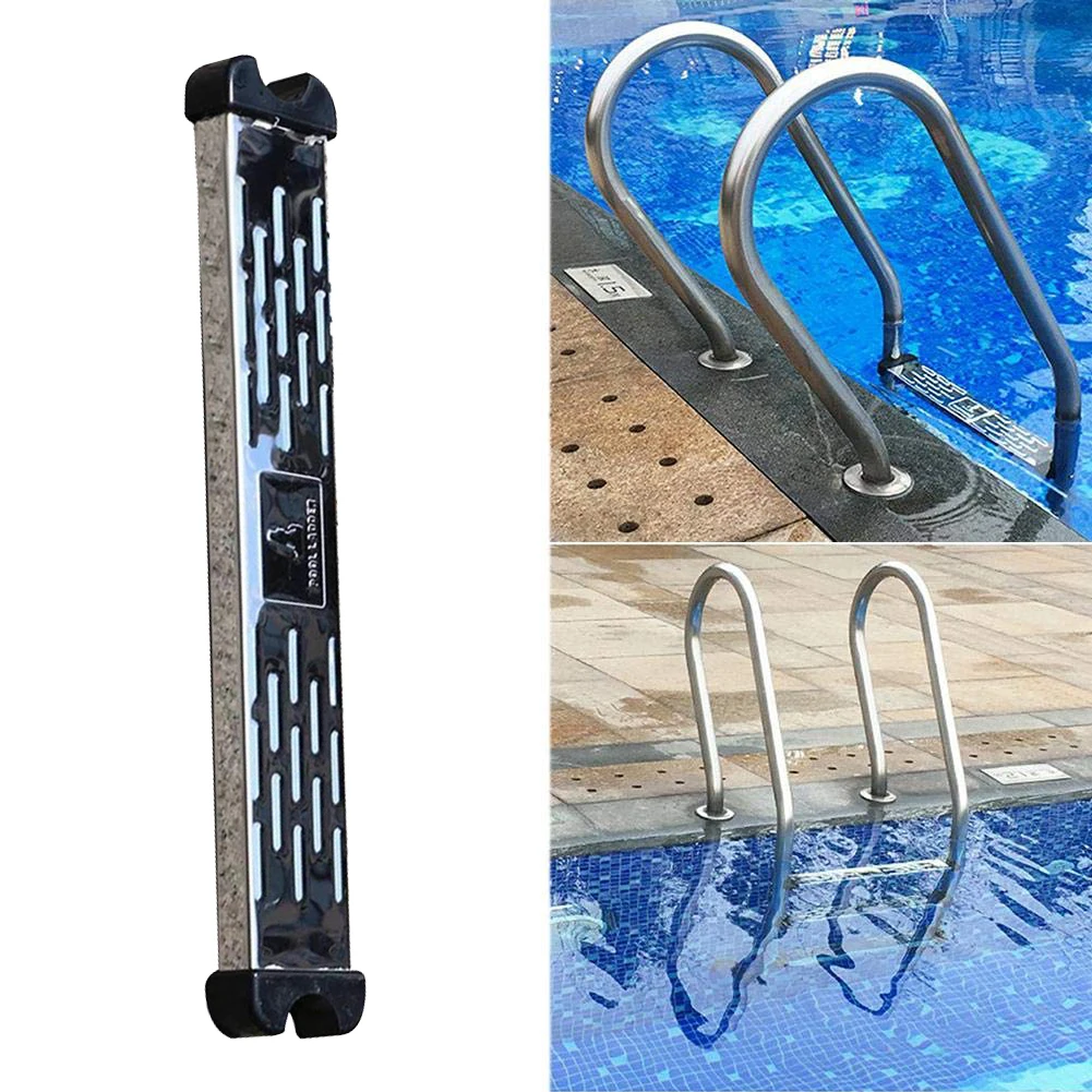 

Pool Safety Pedal 304 Stainless Steel Swimming Pool Ladder Steps Pool Accessories Non-Slip Replacement Tread(Screws Included)
