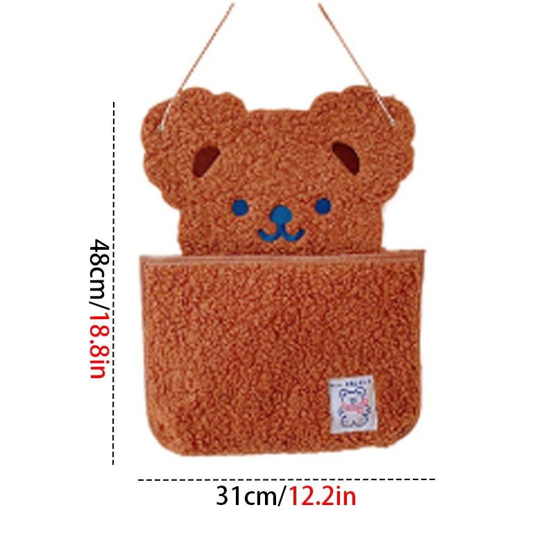 

Cute Bear Wall Hanging Storage Bag Girl Dormitory Wall Hanging Storage Bag Decorative Hanging Bag Cute Storage Bag