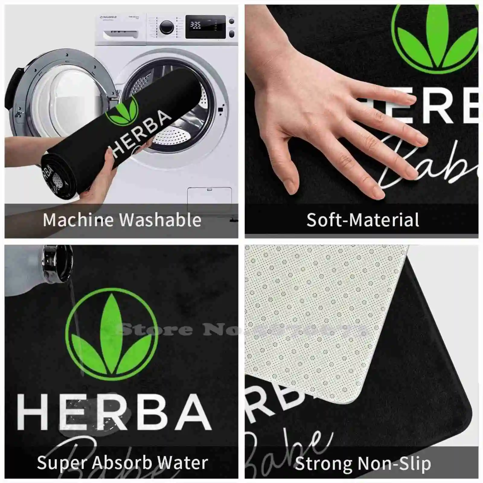 Мягкий Нескользящий Коврик Herba Baby 3D коврик для ног травяное питание встряхивание