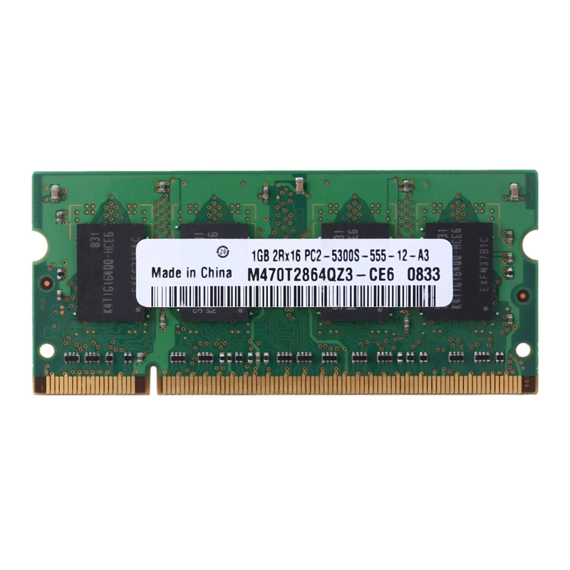 

DDR2 1GB Notebook RAM Memory 677Mhz PC2-5300S-555 200Pins 2RX16 SODIMM Laptop Memory for AMD