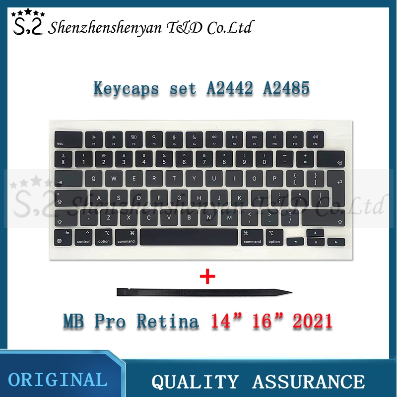 Колпачки для клавиш A2442 A2485 Набор колпачков с клавишами Macbook Pro M1 Max Retina 14 16 дюймов