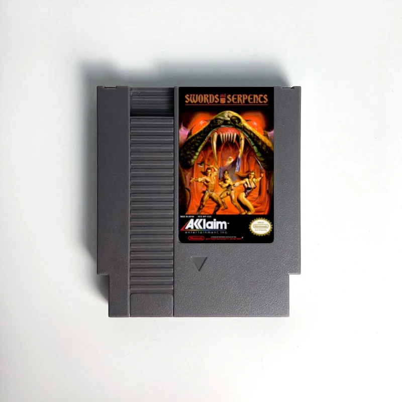 

Игровой Картридж для консоли NES 72 pin 8bit с мечами и змеями