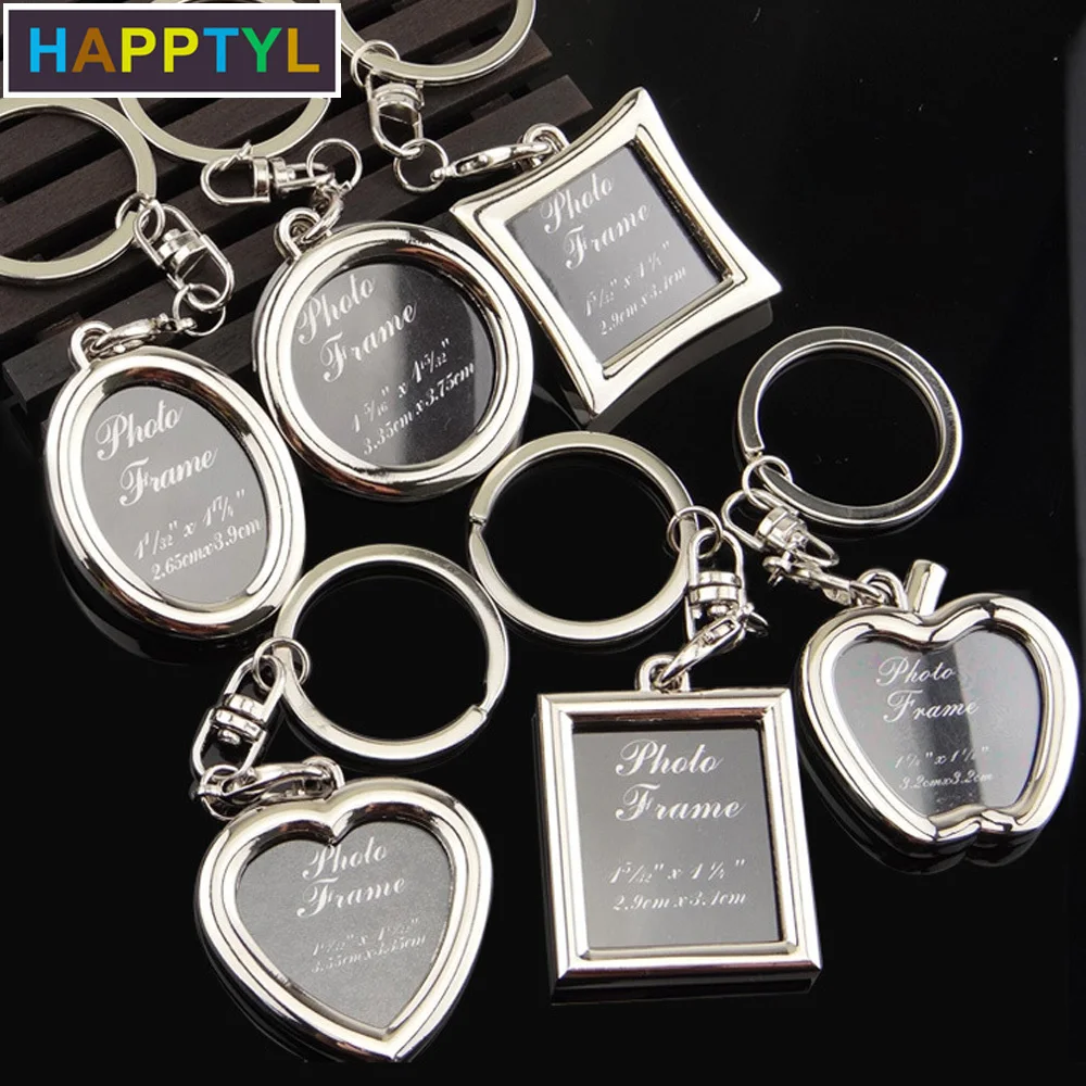 HAPPTYL 1 шт. фоторамка брелок из сплава Вставка Lovers Logo домашний декор для девушки