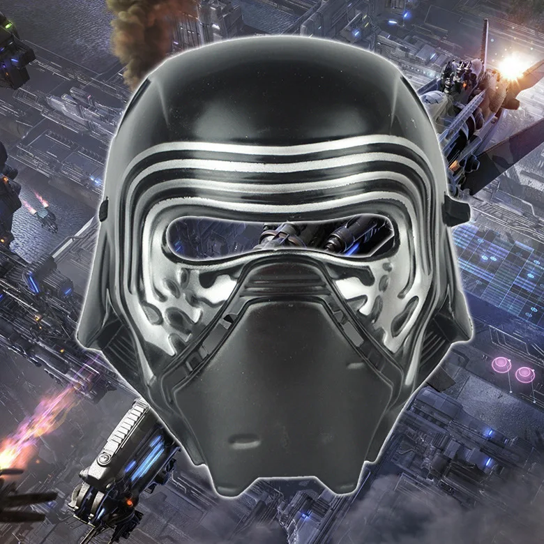 Новая маска Новейшие Хэллоуин Косплэй крутой ПВХ головкой черная для