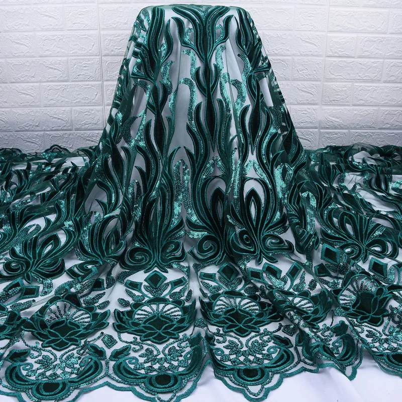 Новое французское кружевное платье с блестками высококачественное вышитое в