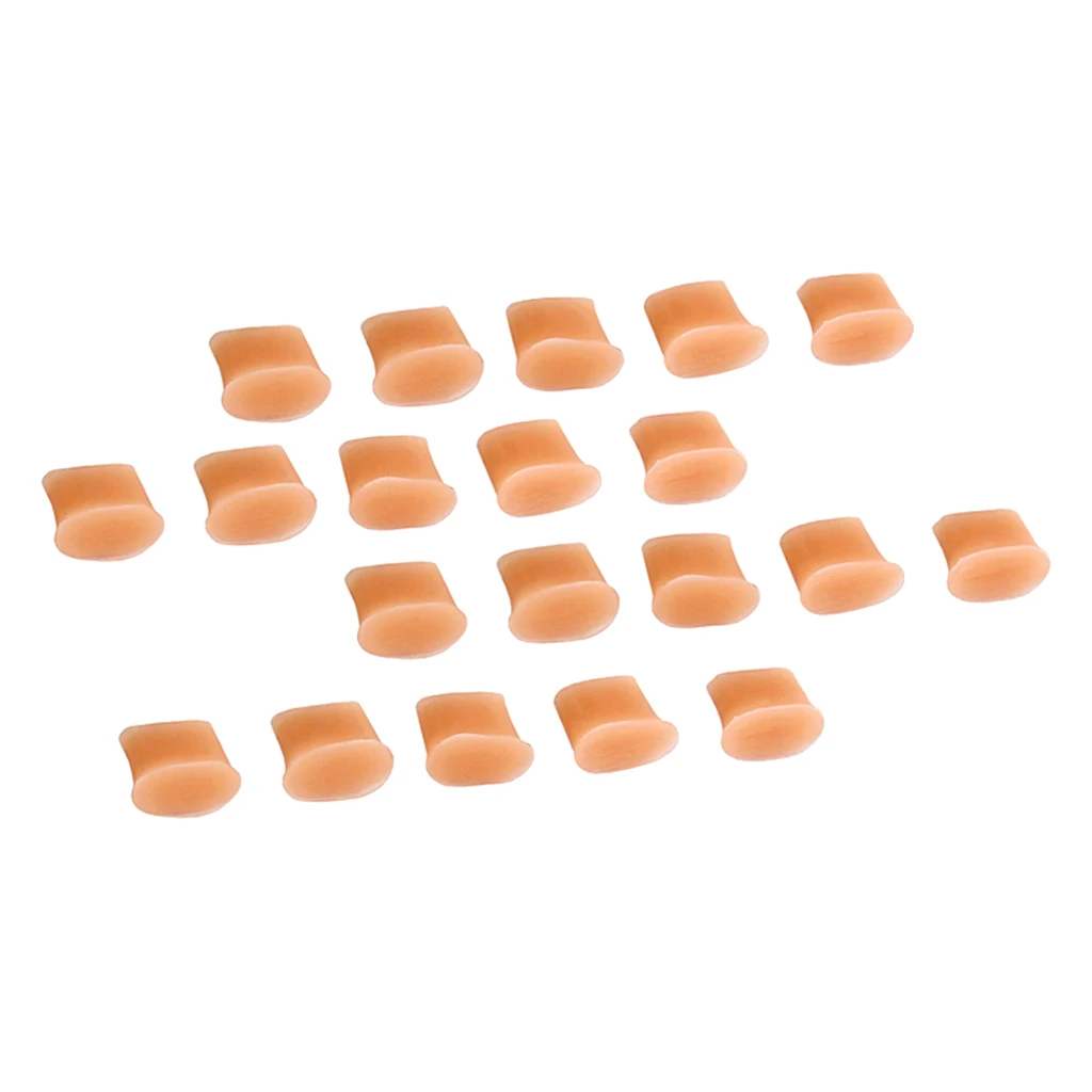 

20x Soft Silicone Flute Pads Replacements Instruments Parts Accs Flesh Color