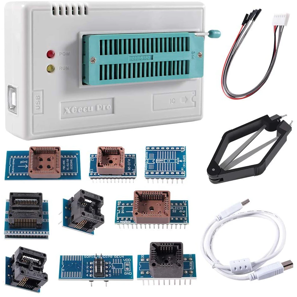 USB Универсальный программатор TL866II Plus флэш-программатор для EEPROM Flash 8051 AVR MCU GAL PIC с 10
