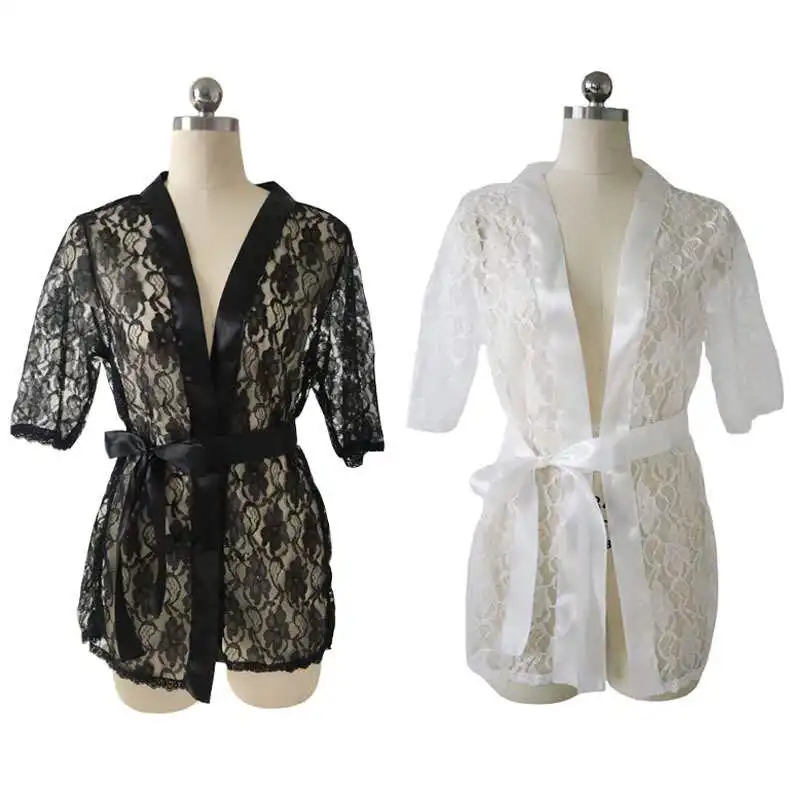 Ladies Female See Through Floral Babydolls Nightgown Underwear Women Sexy Lingerie Black Lace Dress Robe Sleepwear | Тематическая