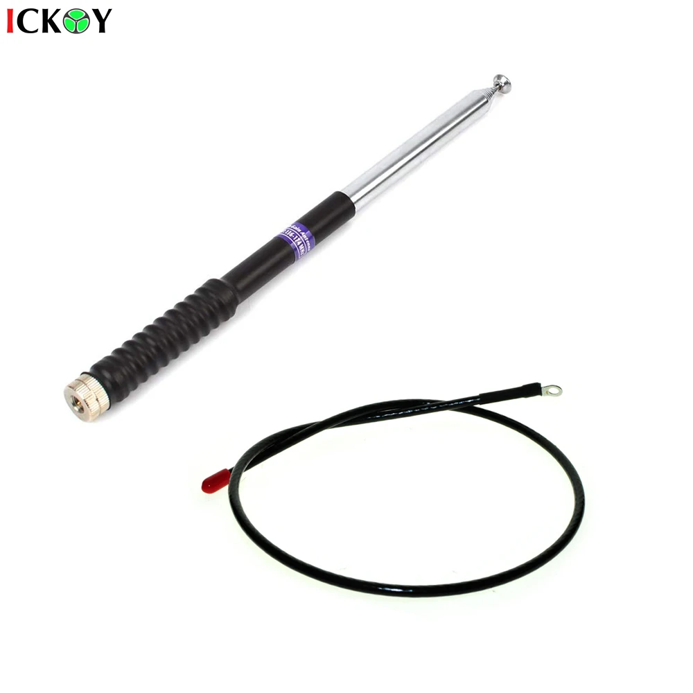 Телескопическая антенна большого радиуса действия SMA Male + ошейник для