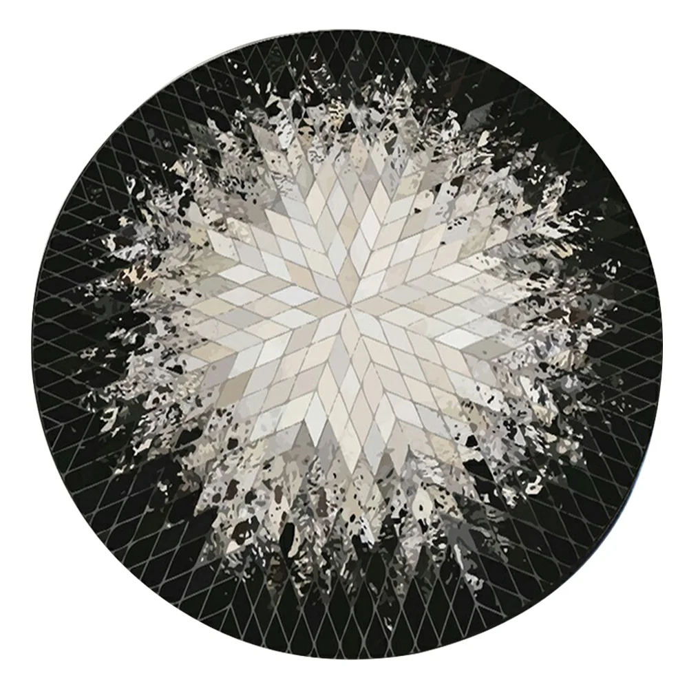 

Нескользящий круглый коврик, коврик для сидения, моющийся коврик, коврик для стула, для спальни, 140 см, круглый ковер для спальни