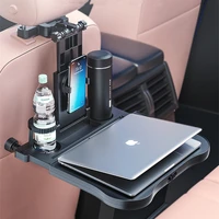 car folding table back seat tray car laptop computer desk auto food cup phone holder car interior storage shelf auto accessories