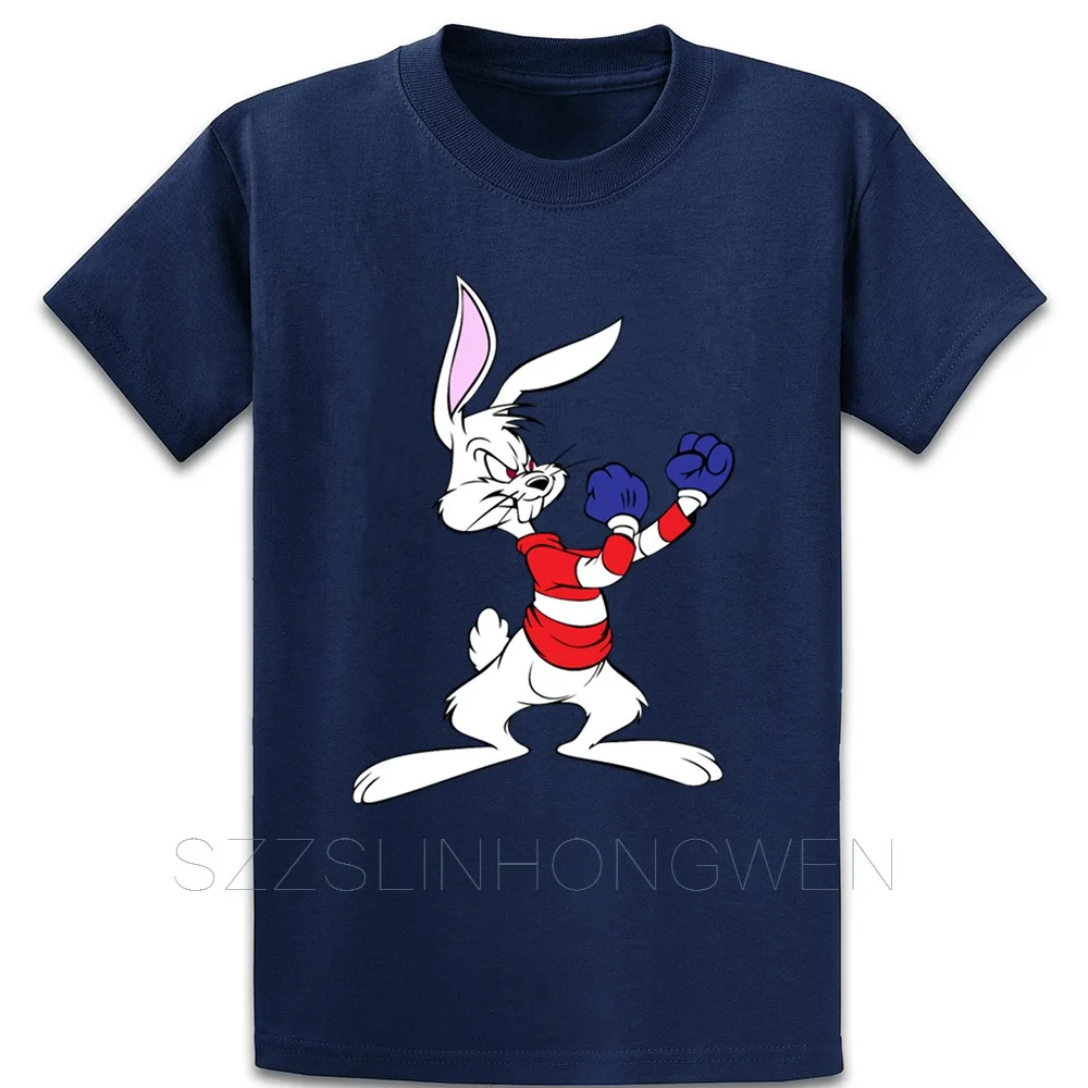 Bucks Bunny Boxing T Shirt Cotton Kawaii Sunlight Round Neck Summer Style Building Customized Cool | Мужская одежда