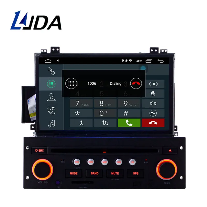 Автомобильный мультимедийный плеер LJDA Android 10 для Citroen C5 1 Din автоаудио Wi Fi GPS