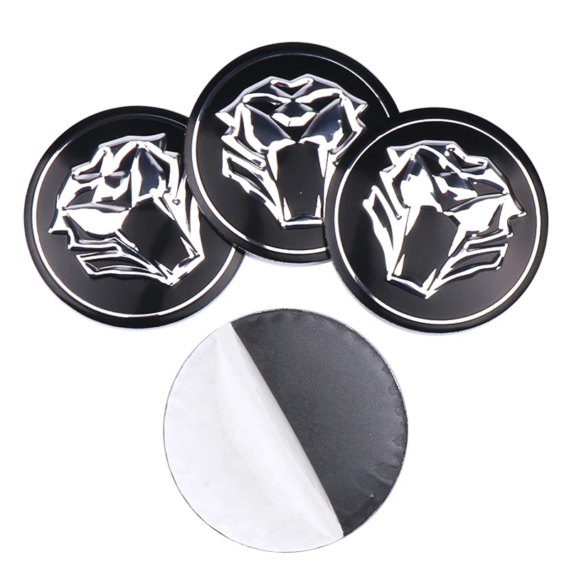 4pcs/set Car Wheel Center Hub Caps Badge Emblem Decal Cover Tiger head logo stickers For styling | Автомобили и мотоциклы