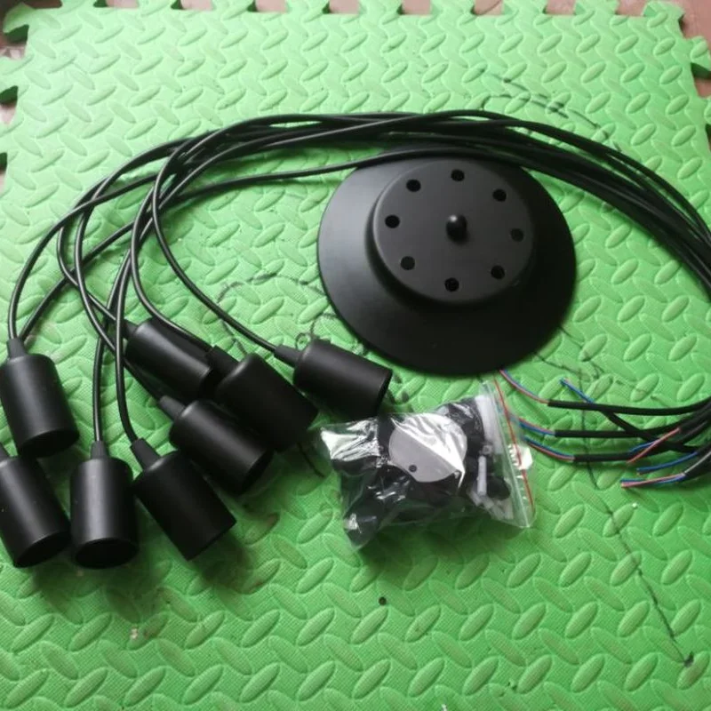 Винтажные подвесные светильники в стиле ретро кабель 1 м 1/3/5 головок E27