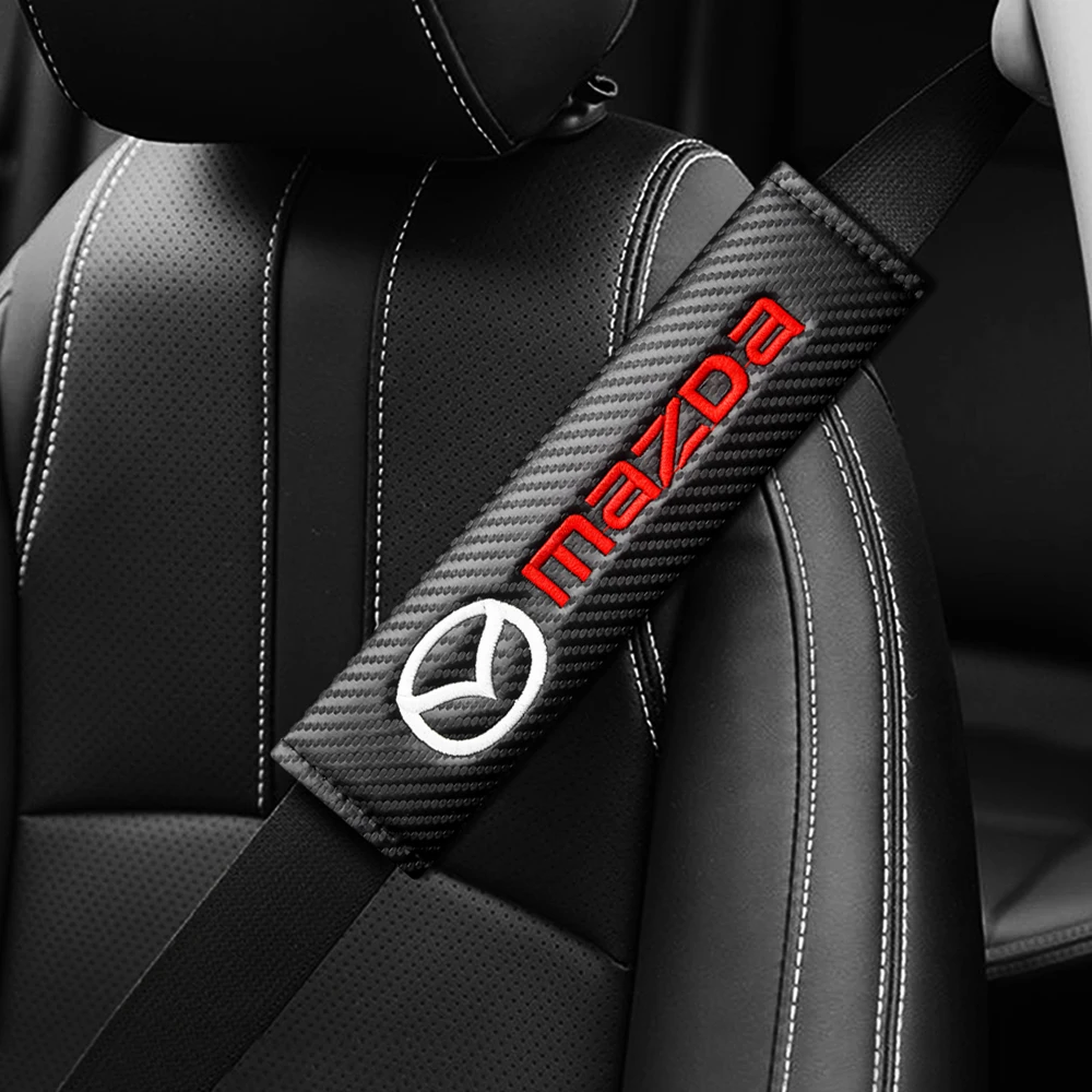 

2 PCS Car Seat Belt Protective Cover Auto Shoulder Pads Interior Accessories For Mazda 3 6 Atenza Axela Demio CX3 CX5 MP MS RX8