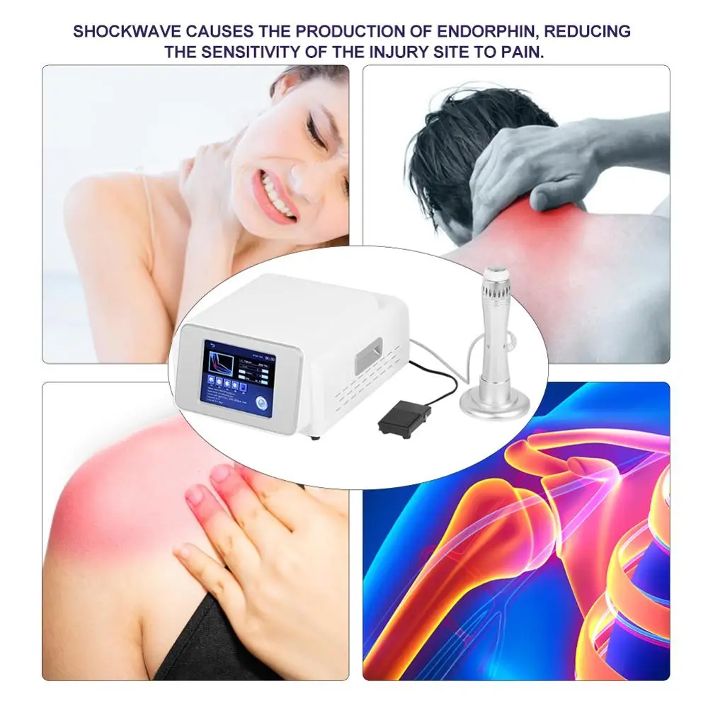 

ED Electromagnetic Extracorporeal Shock Wave Massager Relieves Inguinal Pain Treatment Plantar Fasciitis Shoulders Physiotherapy