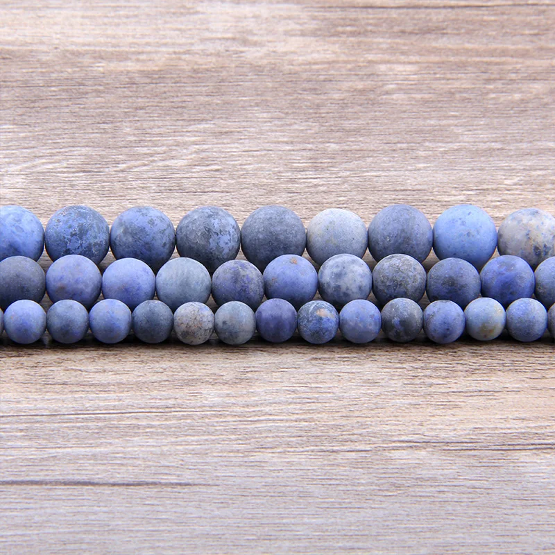 Sodalite бусины из натурального камня матовые тусклые для самостоятельного