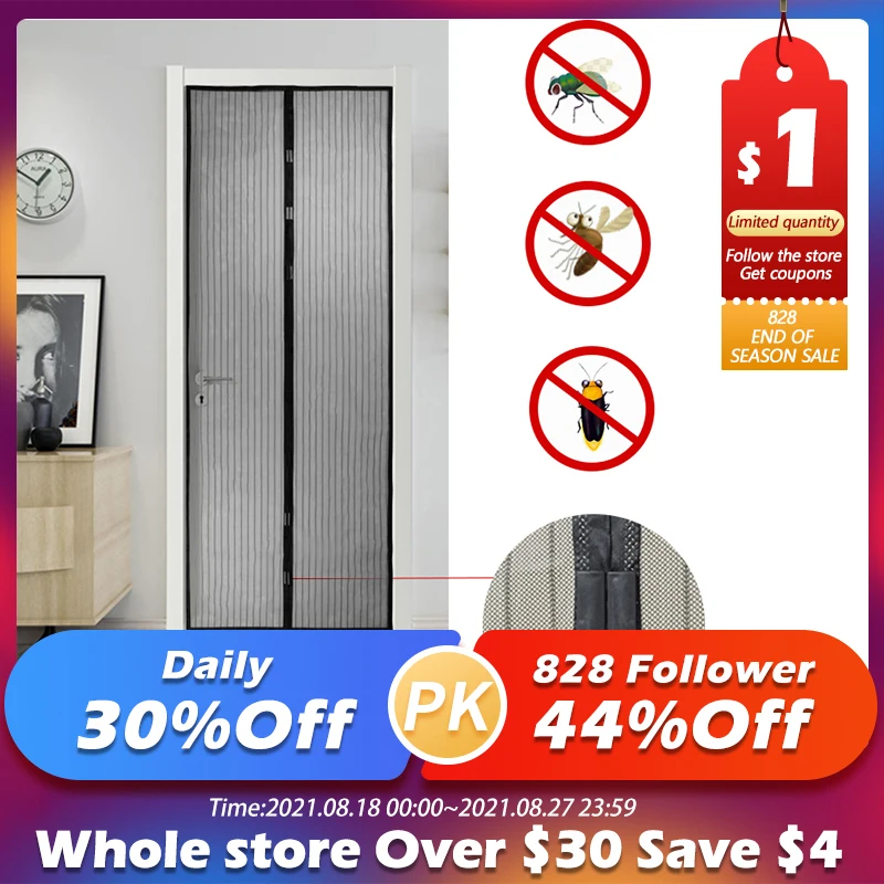 Лето против комаров насекомых Fly ошибках шторы магнитная сетка автоматического