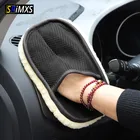 Односторонняя кашемировая перчатка для мытья машины Чистящая варежка, щетка для мытья автомобиля, щетка для ухода за автомобилем мотоциклетная шайба, инструмент для мытья автомобиля