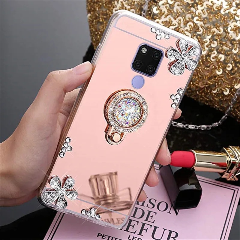 Huawei mate 20 Pro Lite Чехол для мобильного телефона Honor 7A 7C 8C 8A 8S 8x зеркальный Алмазный