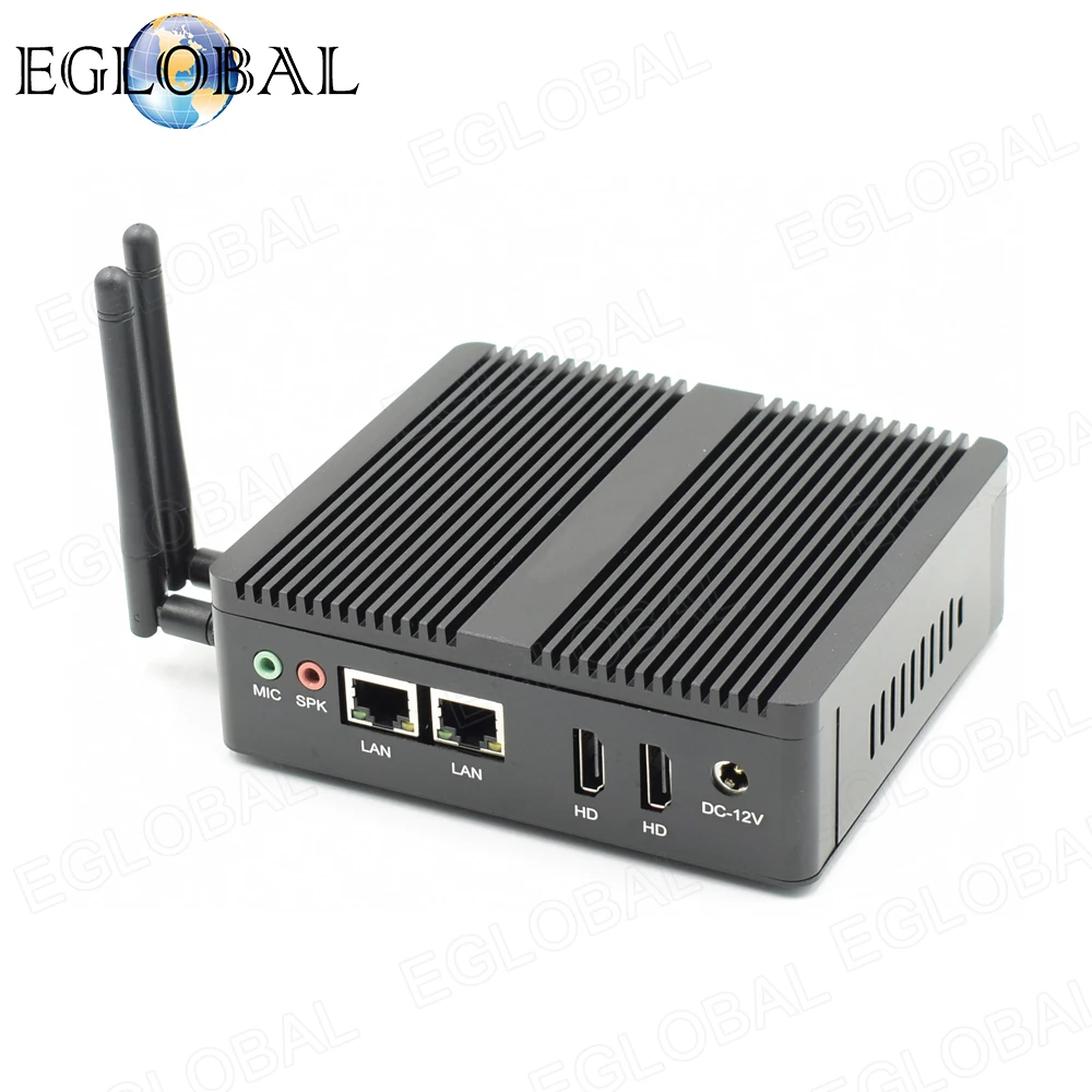 Eglobal Small Mini PC Intel Celeron 3160 Dual Lan Com Windows Linux Computer Pfsense Server Firewall Wifi | Компьютеры и офис