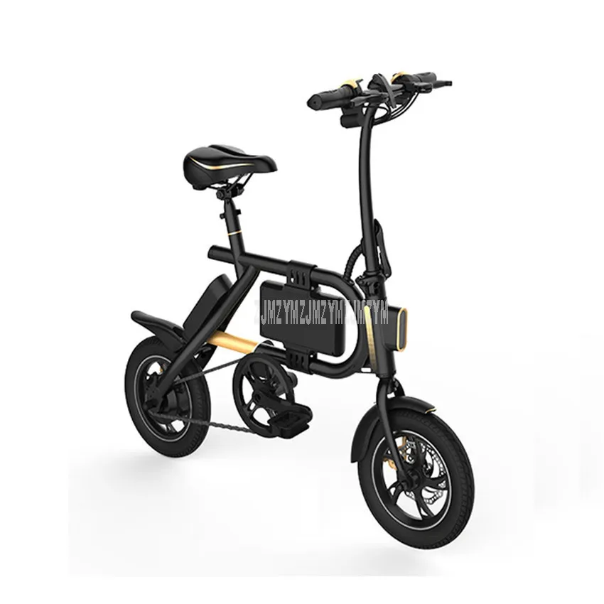 12 inch Wheel Deluxe Mini Electric Vehicle Adult Pedal Electric Bicycle Scooter With Seat Mileage 36V 450W Motor Road/City Ebike