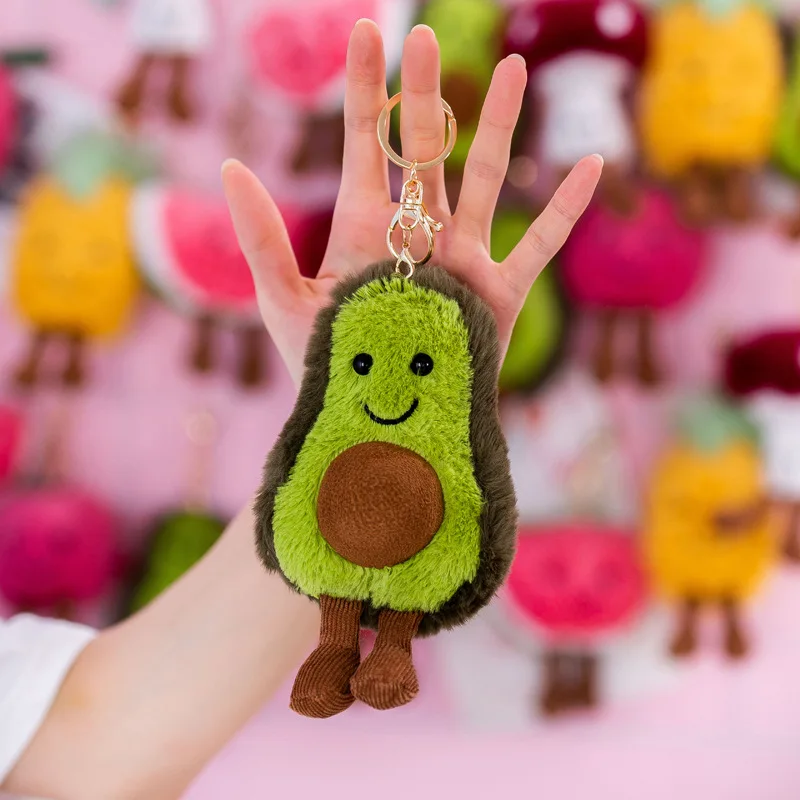 Color 3 Kawaii Авокадо Фрукты плюшевая игрушка милый завод чучела кукла сосна яблоко гриб арбуз яблоко мягкая игрушка брелок подарок на день рождения детей - Цвет: Color 3