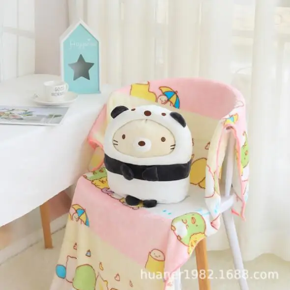 Мультяшная японская анимационная кукла sumikko gurashi угловая био-Подушка с одеялом