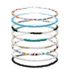 2021 модное богемное кольцо ручной работы с бусинами из стекла Шейное ожерелье для женщин ювелирные изделия аксессуары Подарки длиной 40 см, 1 шт.
