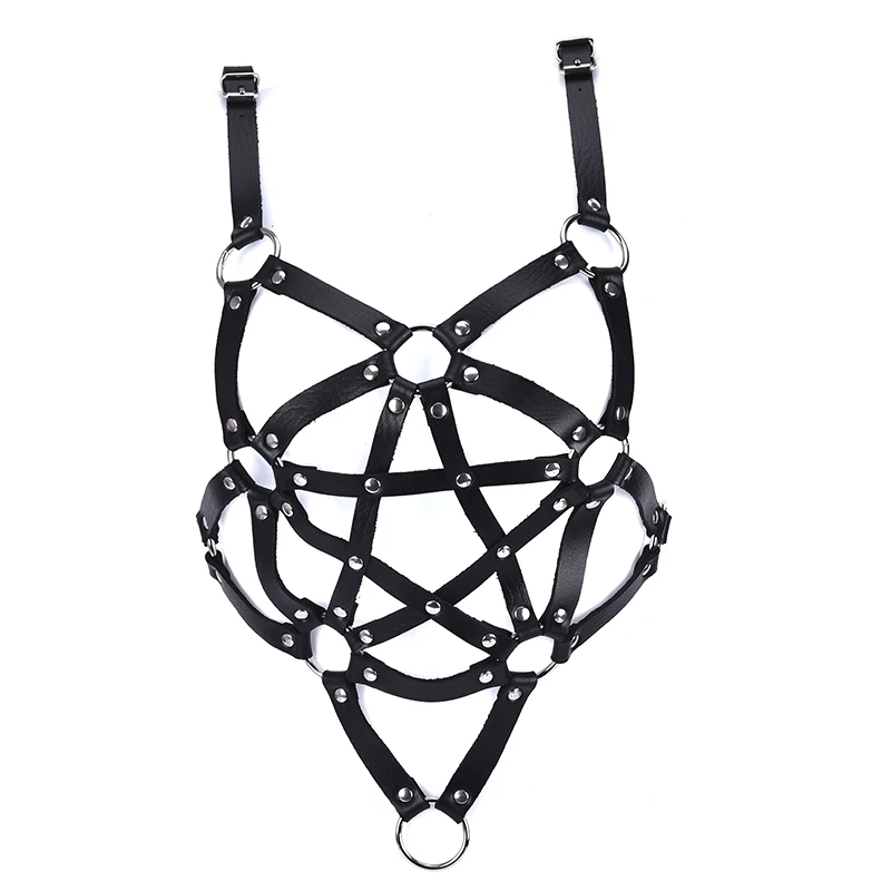 Punk Gothic Handmade Halter Collar Harness Chest Body Choker Waist Belt Straps | Тематическая одежда и униформа
