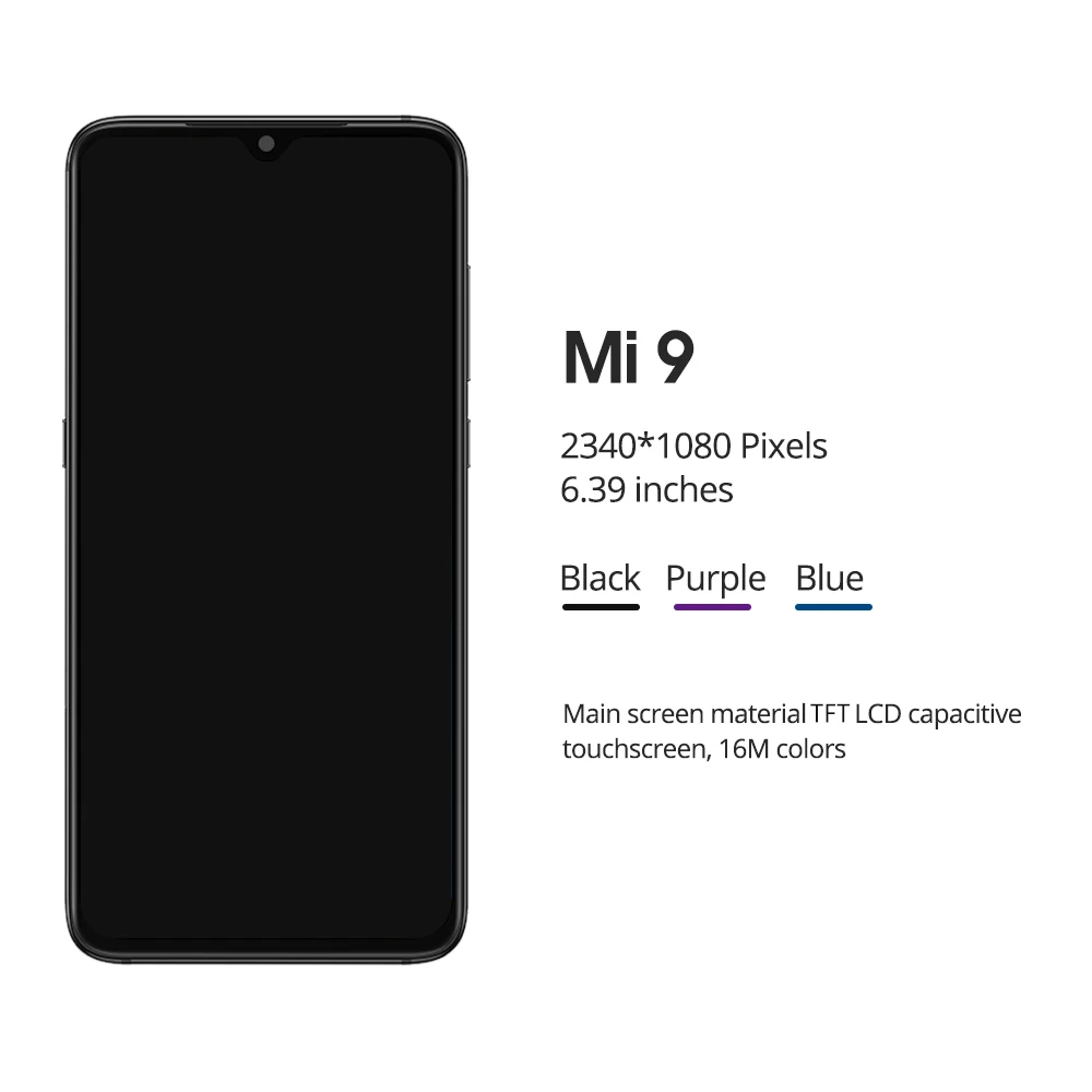 ЖК дисплей 6 39 дюйма для Xiaomi Mi 9 Mi9 сенсорный экран панель дигитайзер замена
