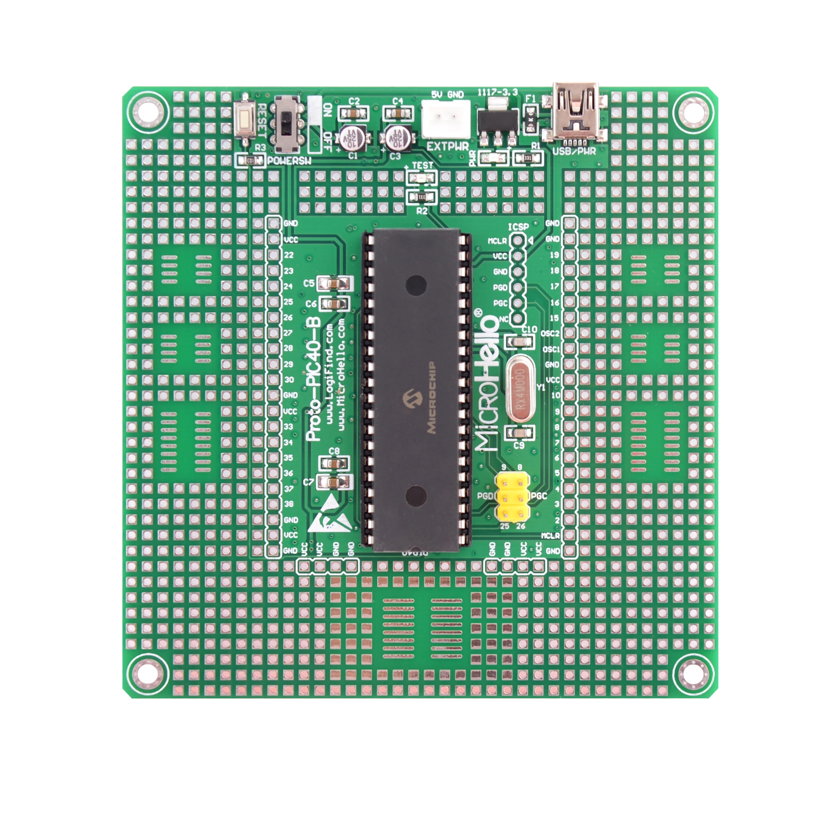 PIC dsPIC MCU обучающая плата для разработки Женская + dsPIC30F4011|Детали и аксессуары
