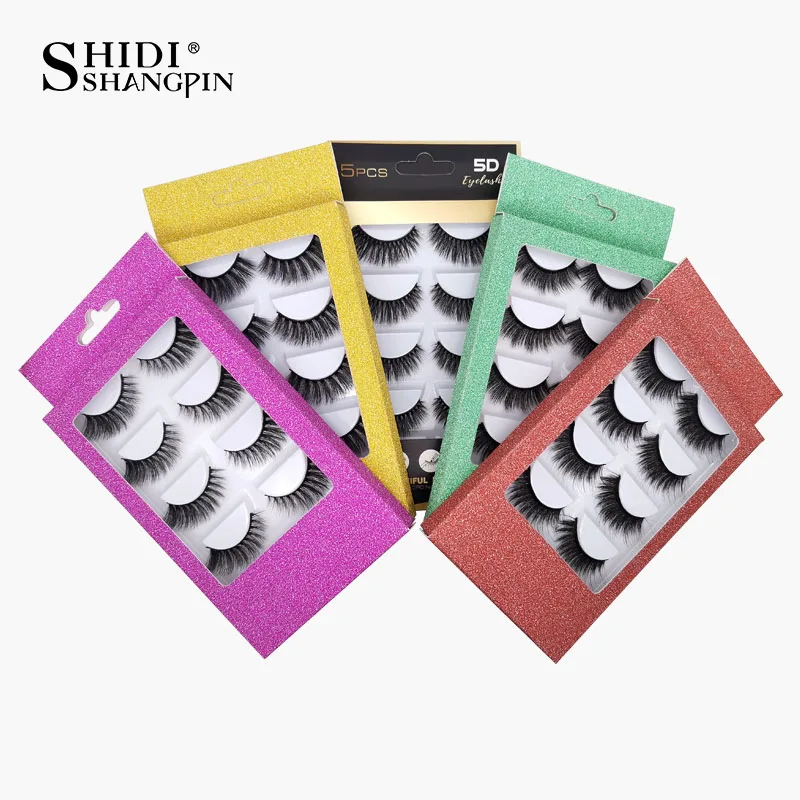 100 pcs paper packing 5 styles for options wholesale price in bulk for drop shipping fits 5 pairs eyelashes packing box gorgeous