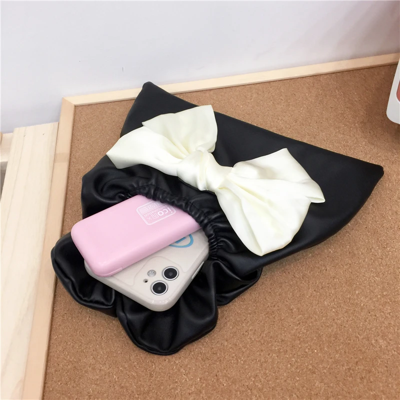 

Women Bags Fashion Handbag Designer Clutch for Girls Handbag for Female 2021 Luxury Bow Small Bags Pu Leather Top Handle Bag