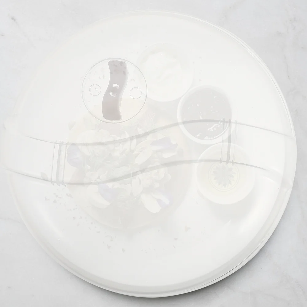 

2pcs Food Covers Practical Food Protective Tent Covers Transparent Food Covers