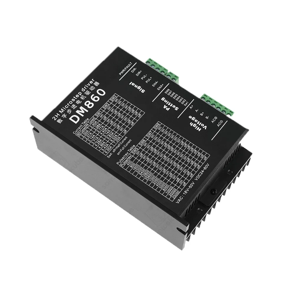 Контроллер привода двигателя DM860 Привод DM860H 24 ~ 80 В постоянного тока 7 2 А подходит