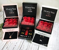 valentines day soap rose gift box jewelry box ring necklace box cosmetic lipstick gift box