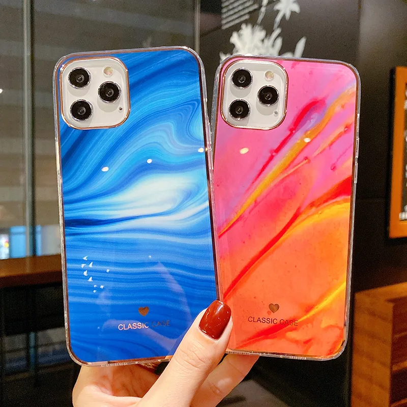 Роскошный чехол для телефона iPhone12mini мобильного 11Pro Xs покрытием окрашенные флип